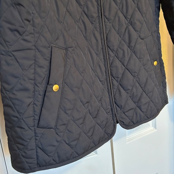 Lands’ End Women’s Quilted Zippered Short Riding Jacket Black Size M (10-12) - Picture 6 of 15